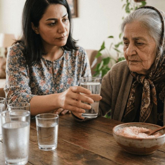 نشانههای پنهان کمآبی در افراد مسن