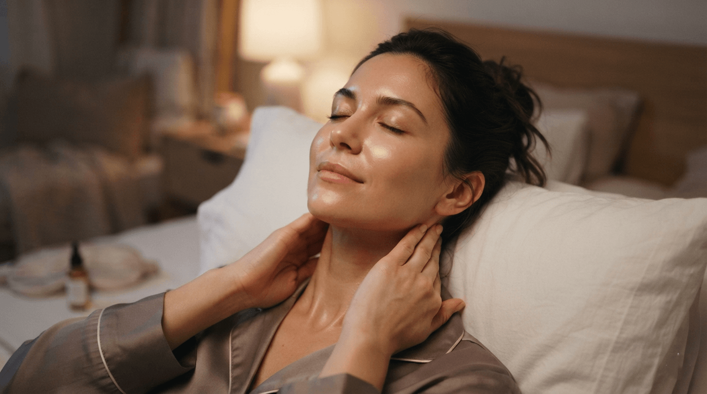 تکنیک یک_دقیقه_ای ماساژ تخلیه لنفاوی برای کاهش پف صبحگاهی